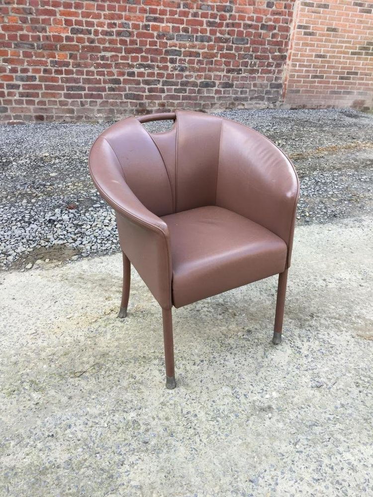 Paolo Piva, 4 Fauteuils En Cuir, Edition Wittmann, Circa 1980