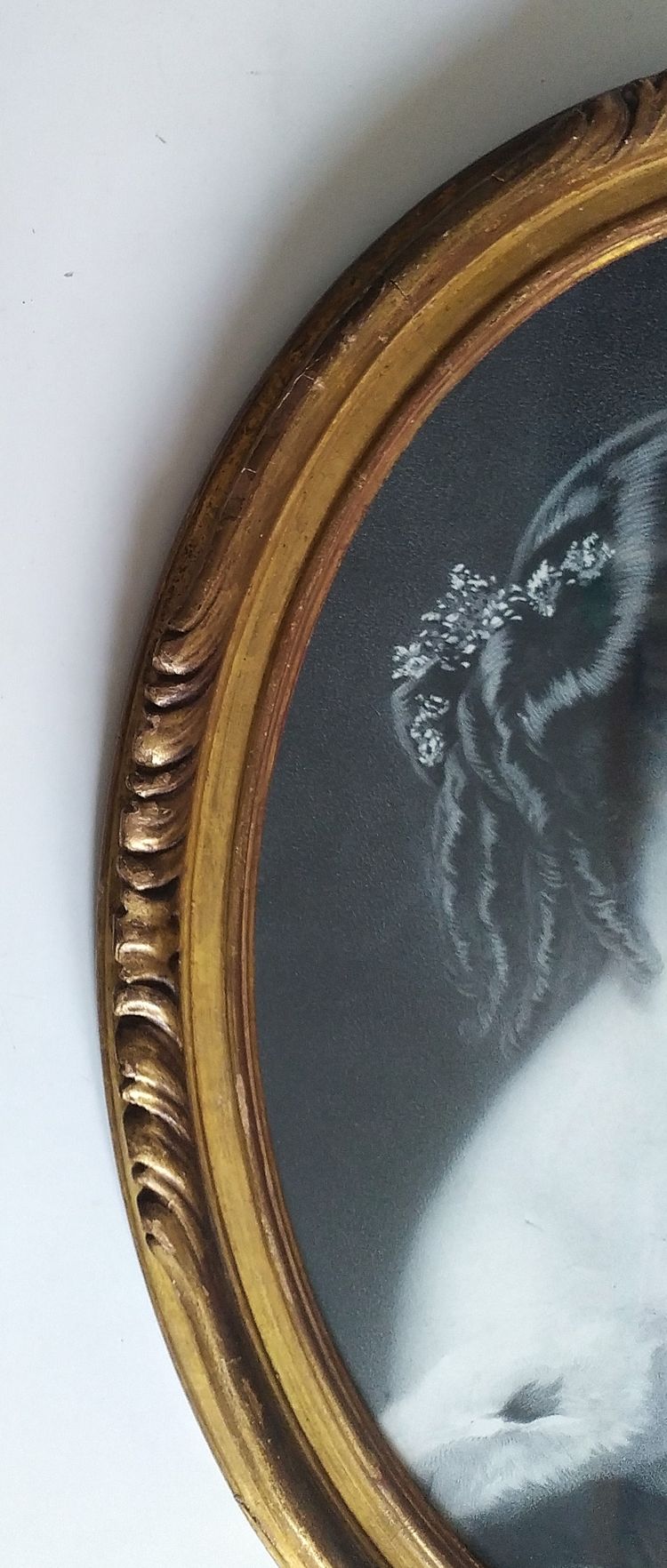 Princess Marie Clotilde Of Savoy Framed Lithograph 19th C Historical Old Print