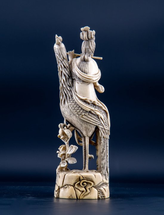 Paire D’okimono En Ivoire Figurant Guanyin, Chine XIXe Siècle