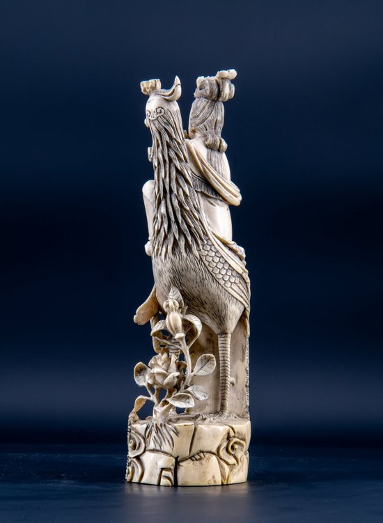 Paire D’okimono En Ivoire Figurant Guanyin, Chine XIXe Siècle