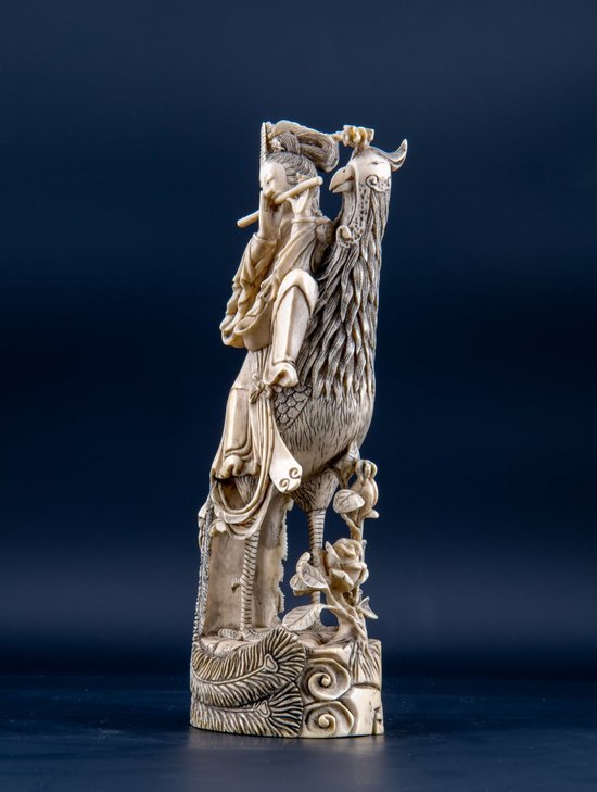 Paire D’okimono En Ivoire Figurant Guanyin, Chine XIXe Siècle