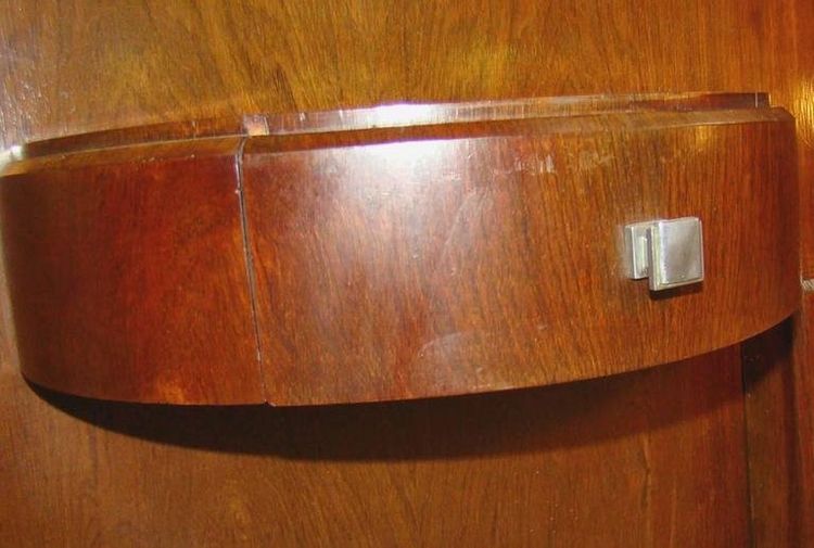 Jules Leleu, letto in stile Art Déco in mogano, circa 1927, referenziato,