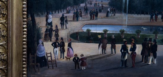 Öl Auf Leinwand "Blick Auf Das Pantheon", 19. Jahrhundert