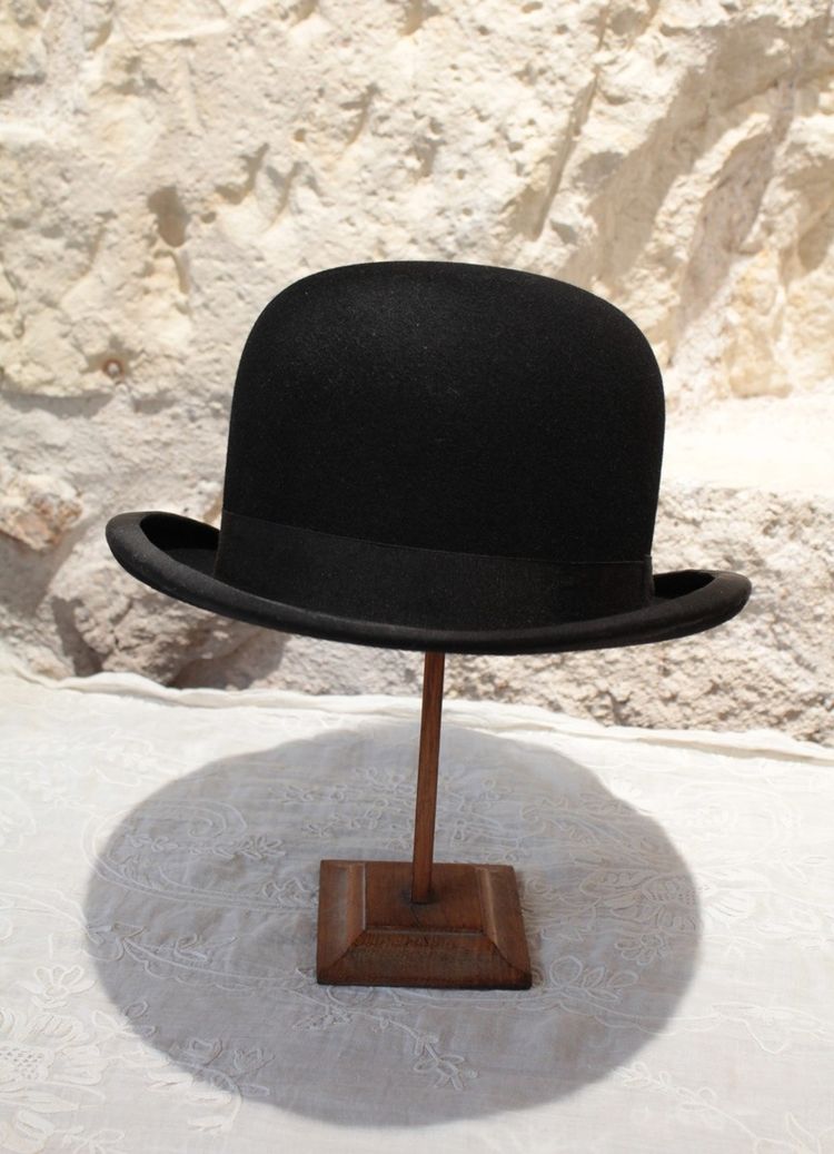 Felt bowler hat from Pangaud, hatter in Tours