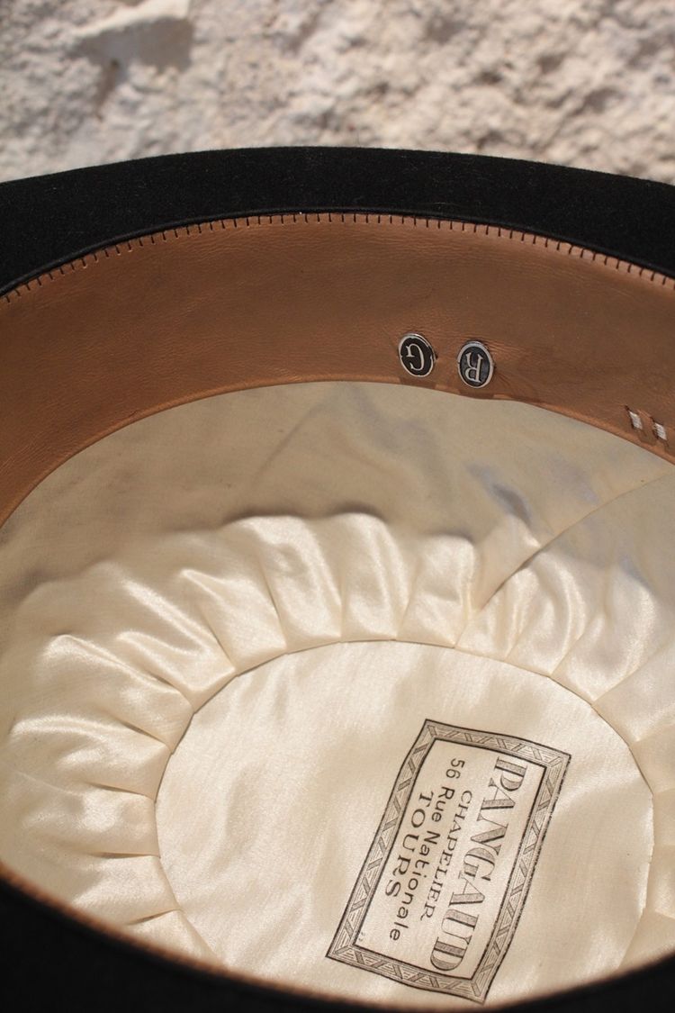 Felt bowler hat from Pangaud, hatter in Tours