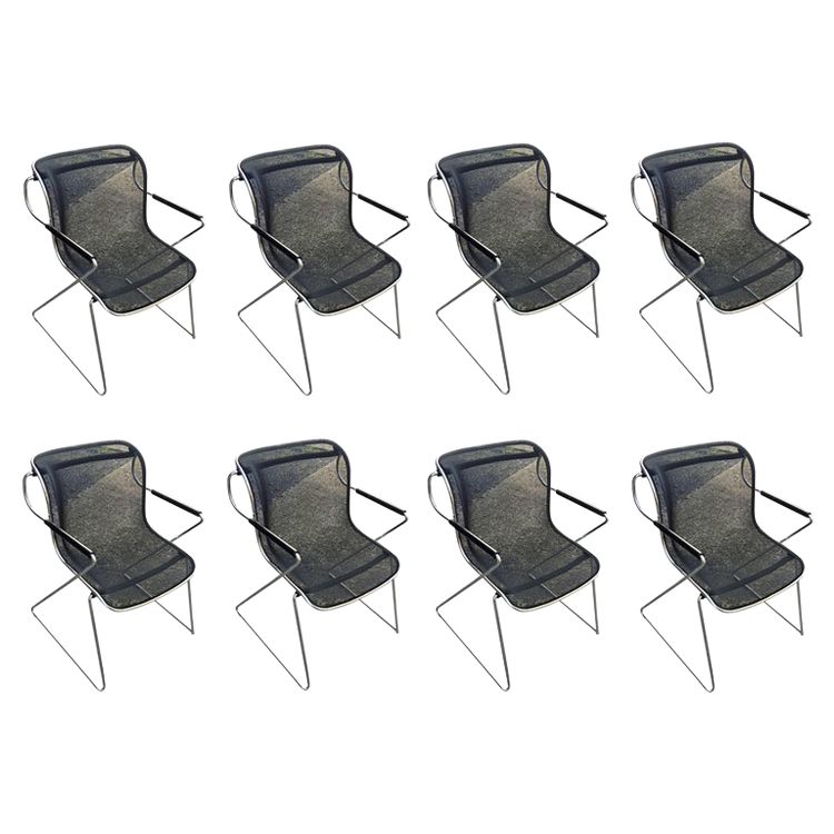 8 Fauteuils Penelope Par Charles Pollock Pour Castelli, 1982