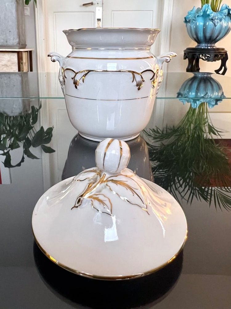 Old Paris Porcelain Sugar Bowl - Tea Coffee