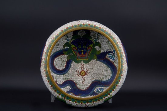 Coppa Cloisonné Cinese, Fine XIX Secolo