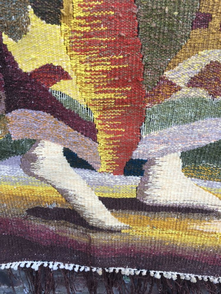 Art Deco Wandteppich Aus Wolle, Circa 1930/1950