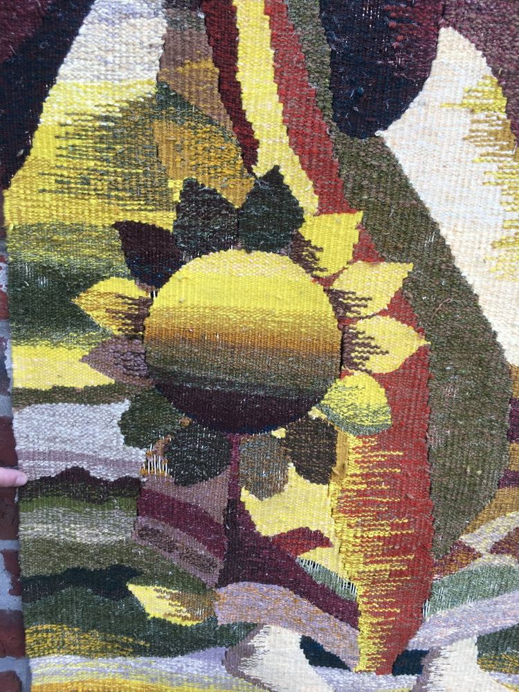 Art Deco Wandteppich Aus Wolle, Circa 1930/1950