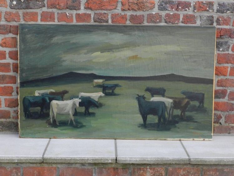 Paul Georges Klein (1909-1994) Olio su tela, circa 1970