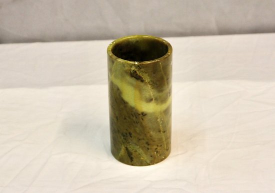 Vase oder Bleistifttopf aus Hartstein, 20. Jahrhundert