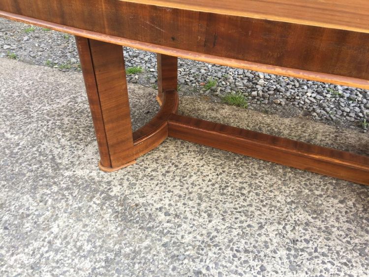Cristian Kraas , Grande Table Art Deco En Placage De Palissandre Circa 1930