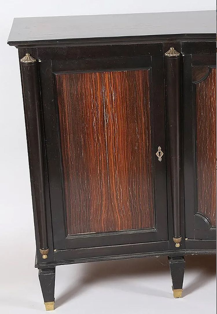 Art Deco Rosewood And Blackened Wood Sideboard, In The Style Of André Arbus, Circa 1940