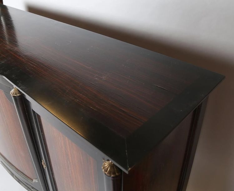 Art Deco Rosewood And Blackened Wood Sideboard, In The Style Of André Arbus, Circa 1940
