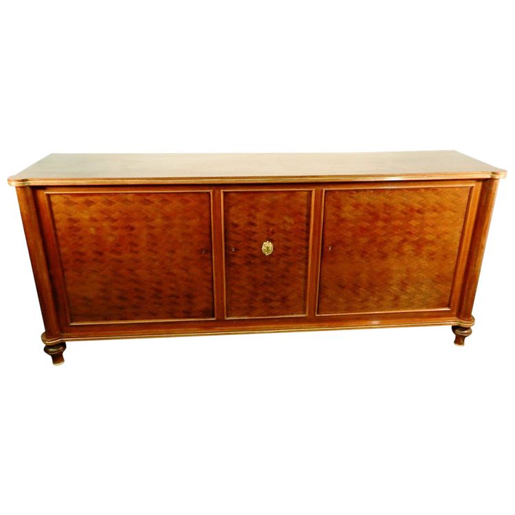 Jules Leleu. Art Deco Rosewood Veneer Sideboard