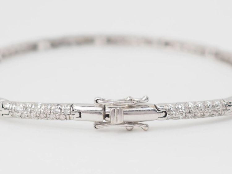 Bracciale River in oro bianco e diamanti 1,10 carati