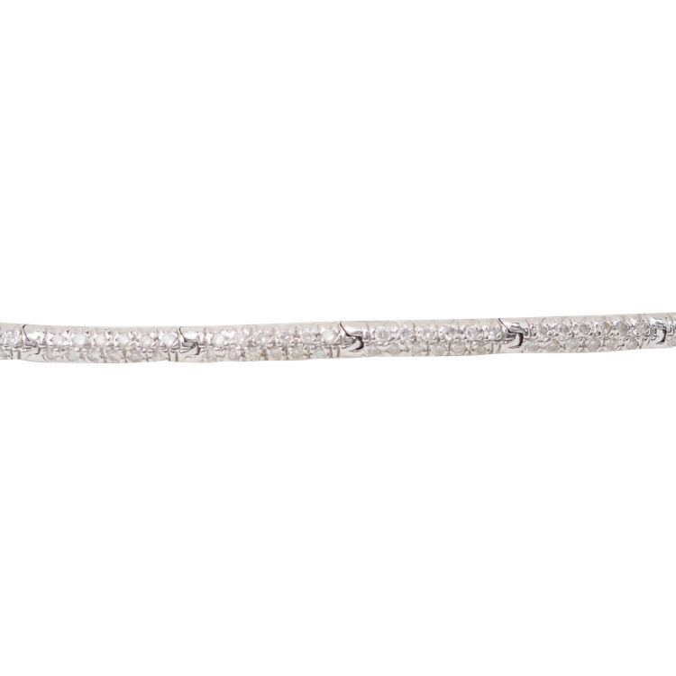 Bracciale River in oro bianco e diamanti 1,10 carati