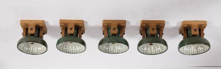 Guillerme Et Chambron , and Boleslav DANIKOWSKI Exceptional Series Of 5 Ceiling Lights