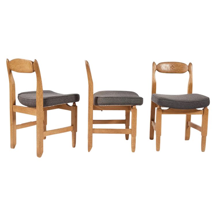 Guillerme Et Chambron , Suite De 6 Chaises "lorraine". , Edition Votre Maison, Circa 1970