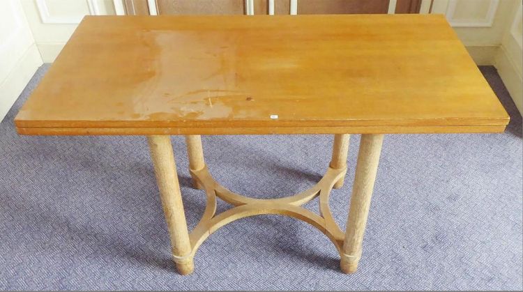 André Arbus (1903-1969) Art Deco Table with Opening and Swivel Top
