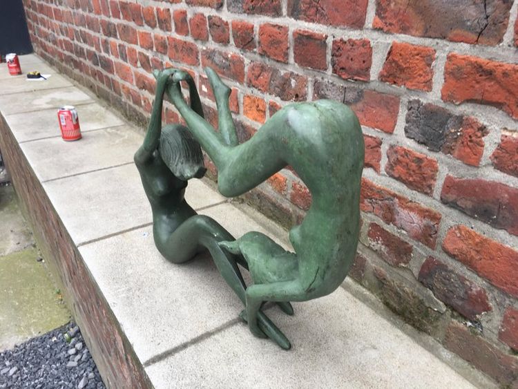 Skulptur Aus Bronze Circa 1970