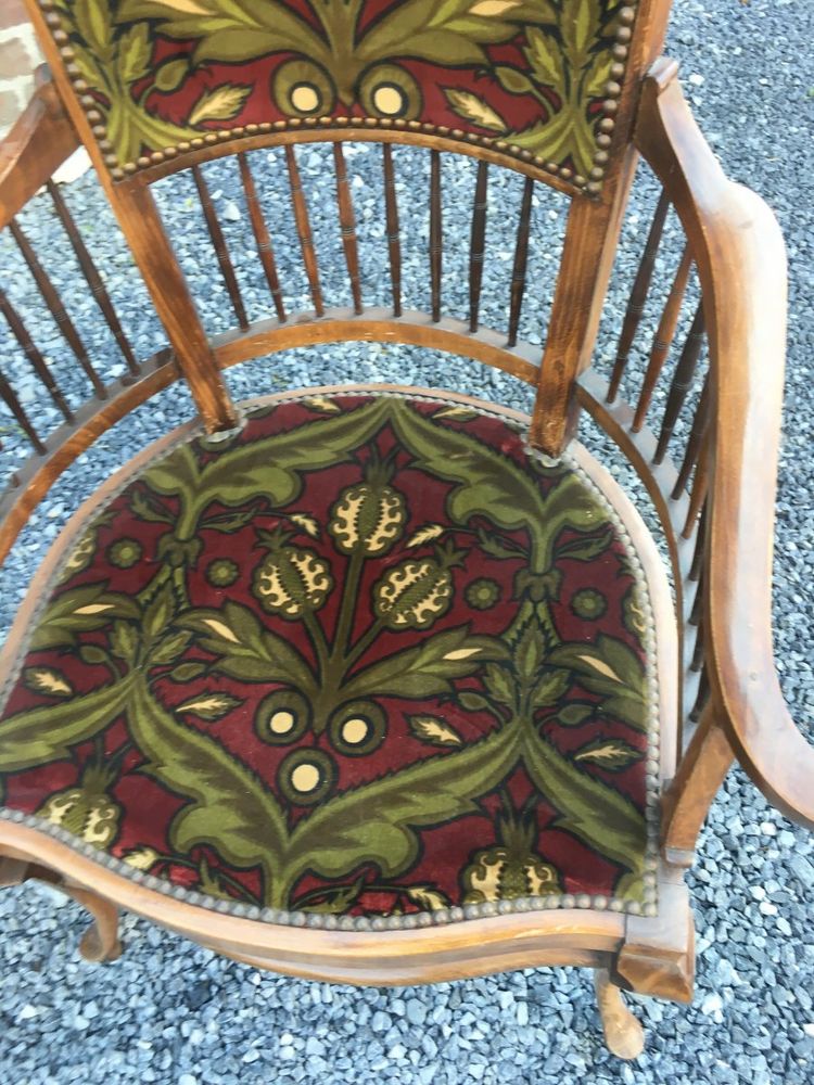 Salon Art Nouveau Composé De 6 Sièges, Circa 1900, Dans Son Jus