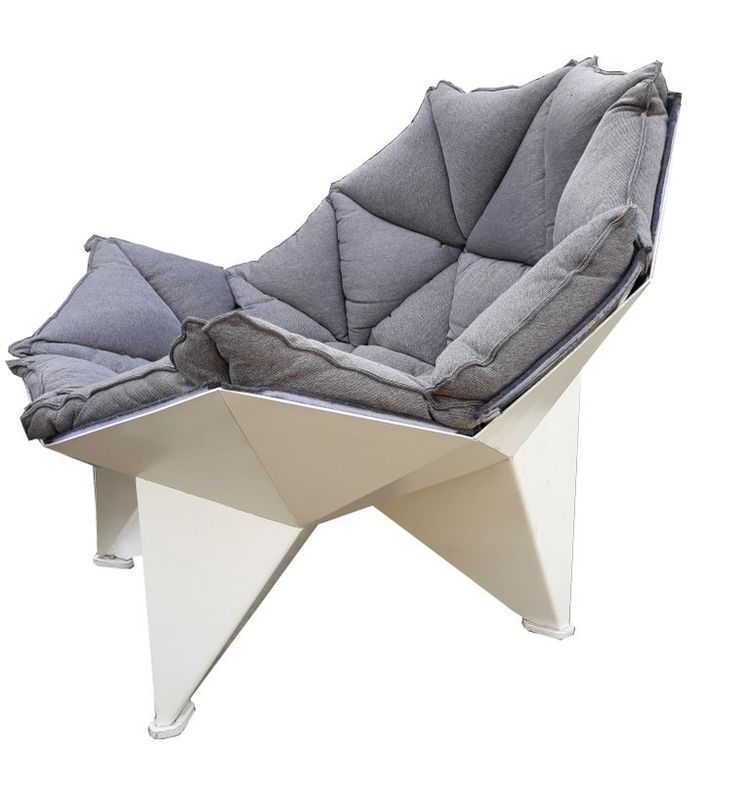 Three Large Original Lacquered Metal Armchairs Circa 1970/1980
