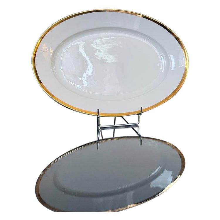 Piatto da portata ovale in porcellana - Pillivuyt - Art Déco