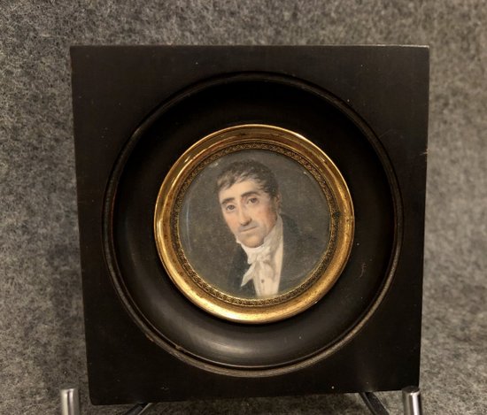 Miniatura su avorio, fine XVIII secolo