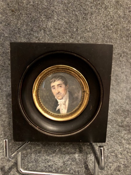 Miniatura su avorio, fine XVIII secolo
