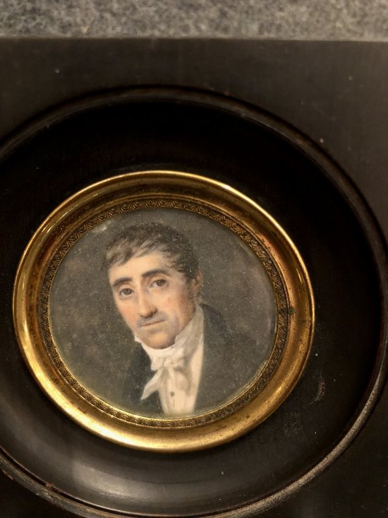 Miniatura su avorio, fine XVIII secolo
