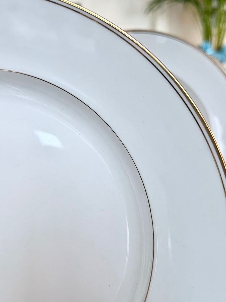 10 piatti fondi in porcellana di Limoges - Jean Pouyat - Servizio da tavola
