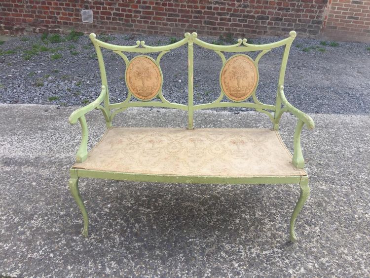 Charmante Banquette Art Nouveau A Optimiser, Circa 1900
