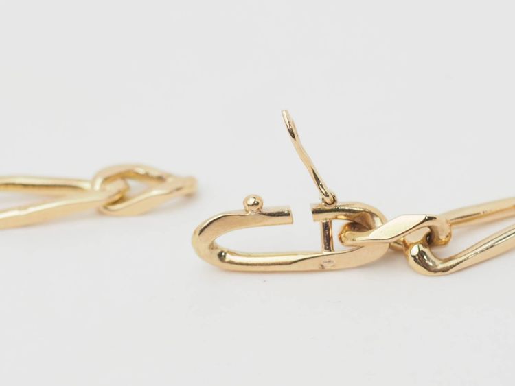Collana a catena figurata alternata in oro giallo
