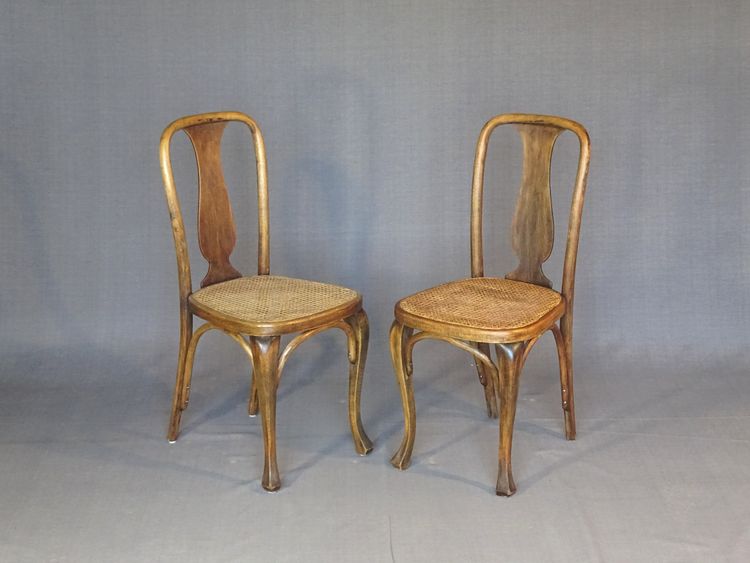 2 Chaises Kohn N°529 ,vers 1910, bistrot ,cannées , no Thonet
