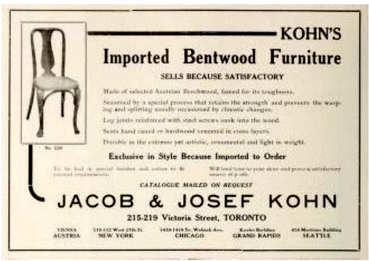 2 Chaises Kohn N°529 ,vers 1910, bistrot ,cannées , no Thonet