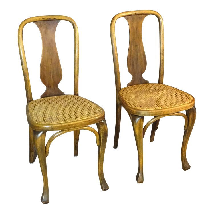 2 Chaises Kohn N°529 ,vers 1910, bistrot ,cannées , no Thonet