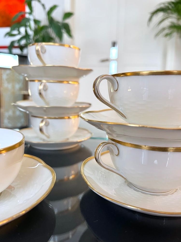 Tazze in porcellana Art Déco - Rouard - Servizio da tè e caffè