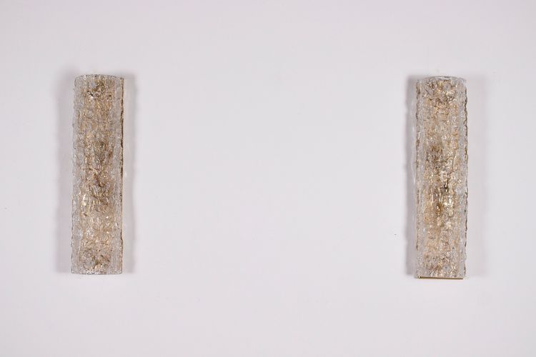 Paire d’appliques en Murano « Vanity Ice Glass »