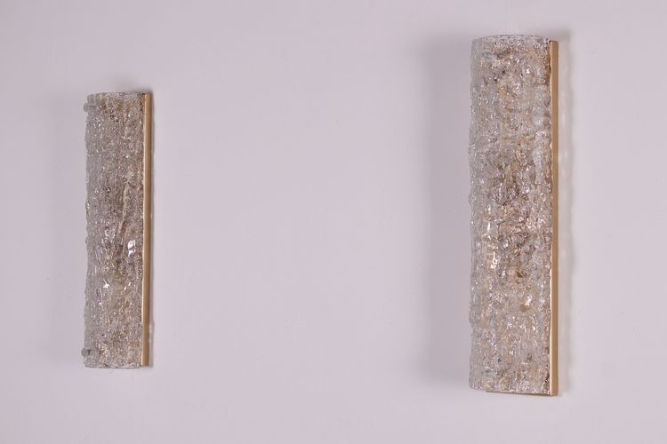 Paire d’appliques en Murano « Vanity Ice Glass »