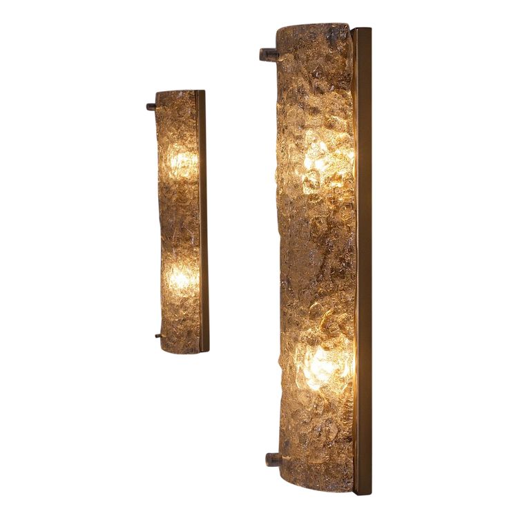 Paire d’appliques en Murano « Vanity Ice Glass »
