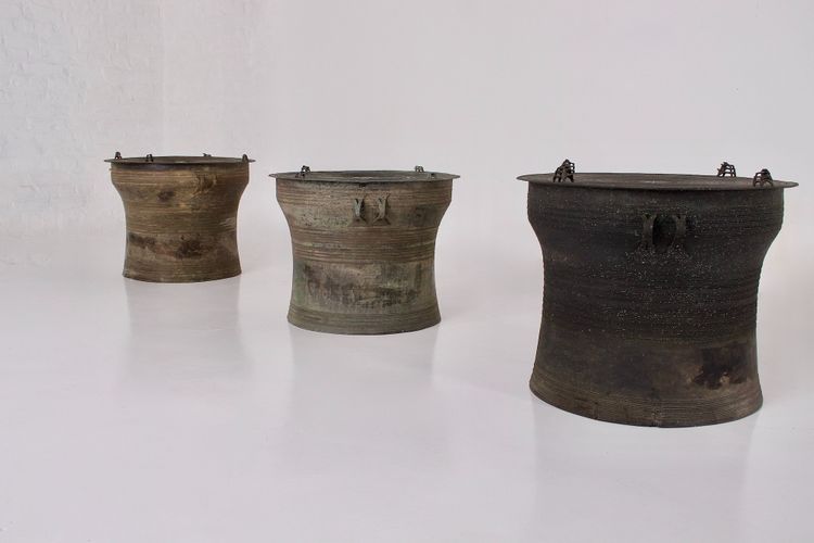 Tambour de pluie en bronze