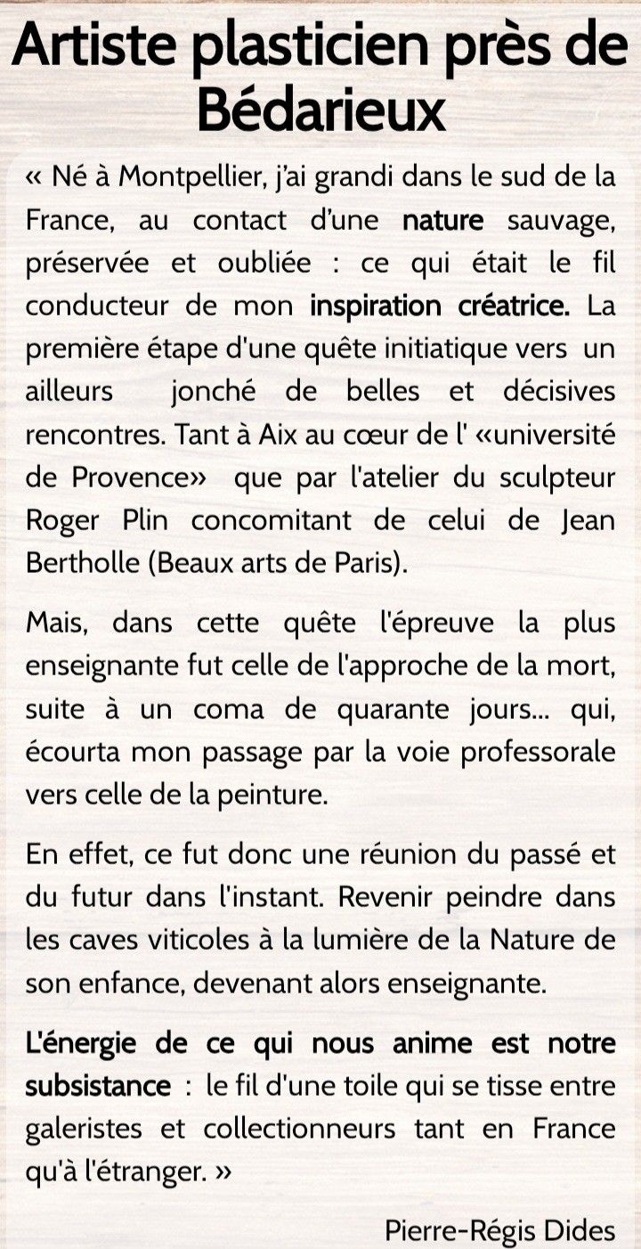 PIERRE REGIS DIDES ne en 1961.