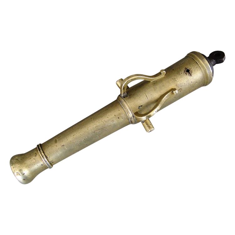 Kleine Bronzekanone aus dem 18. Jahrhundert.