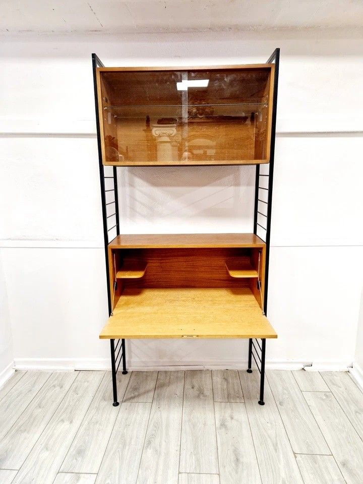 Mid Century Staples Ladderax Shelving Cupboard