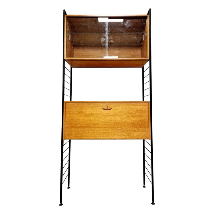 Mid Century Staples Ladderax Shelving Cupboard