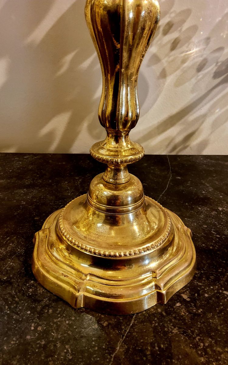 Ein Paar Fackeln aus vergoldeter Bronze Louis XV 18.