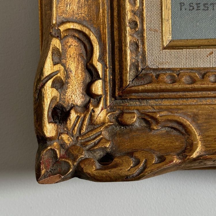 Öl auf Leinwand Stillleben Rosenstrauß von Paul Seston XX.