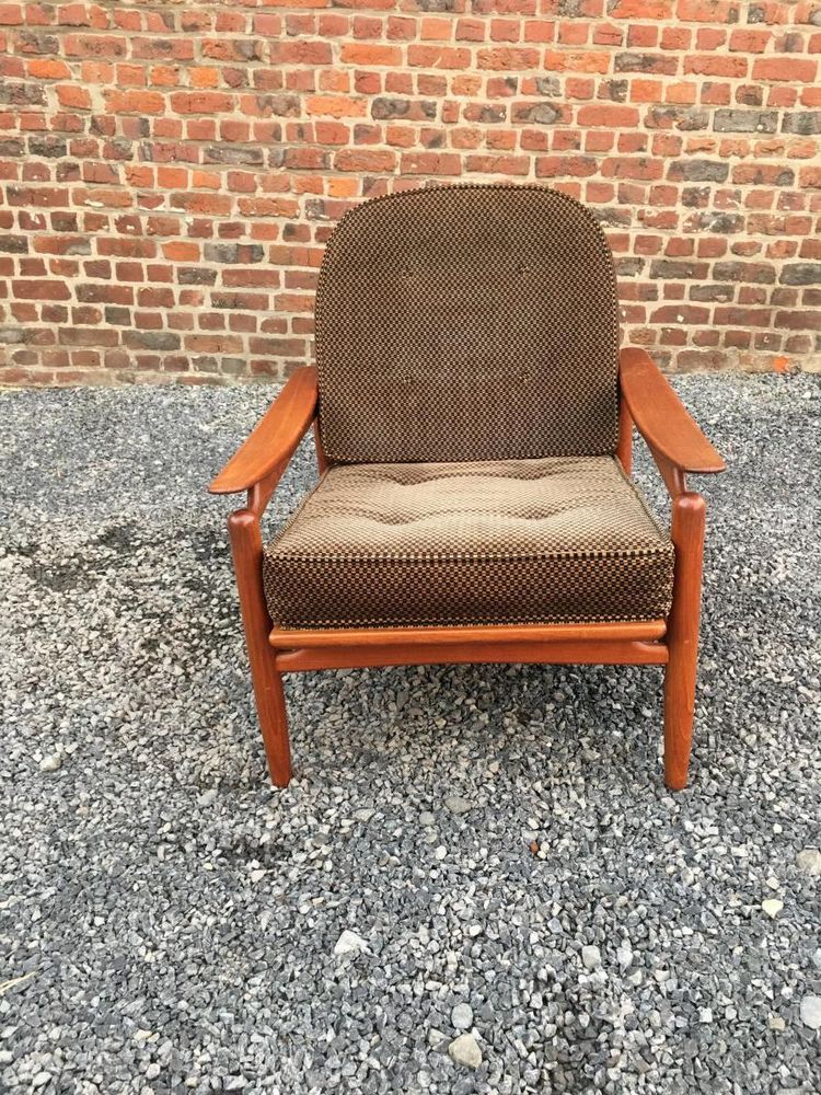 Important Scandinavian Teak And Rattan Living Room, Circa 1960/1970